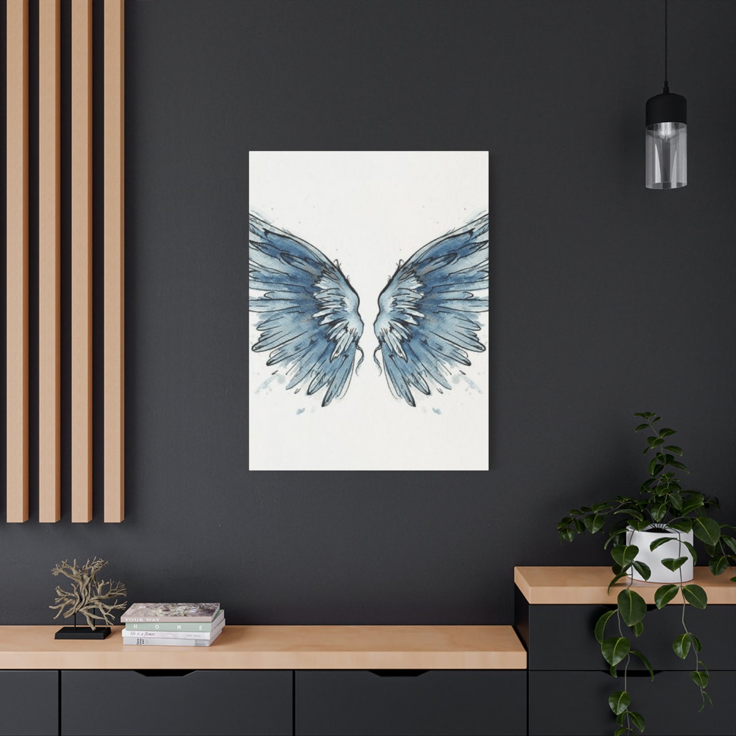 Blue Angel Wings Wall Art & Canvas Prints