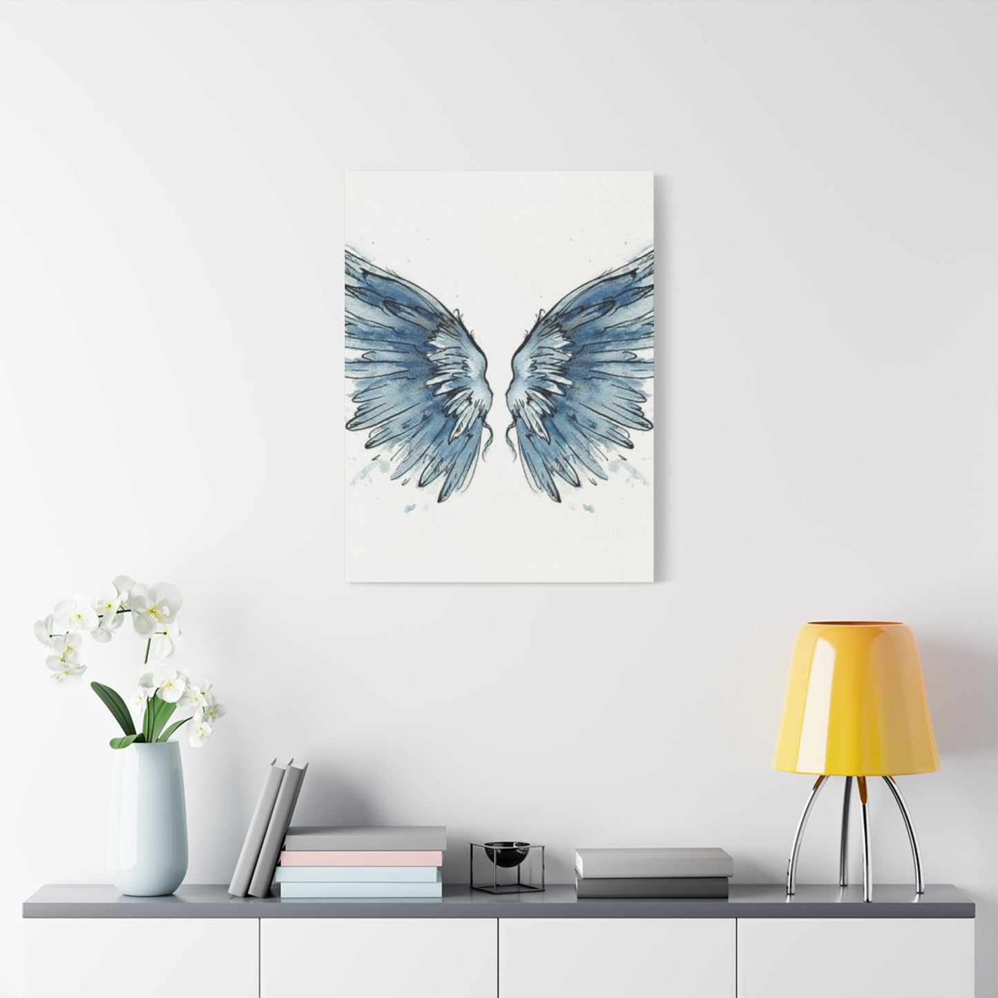 Blue Angel Wings Wall Art & Canvas Prints