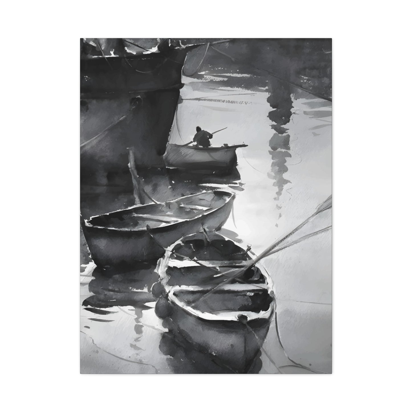 Boat Oil Painting Wall Art & Canvas Prints