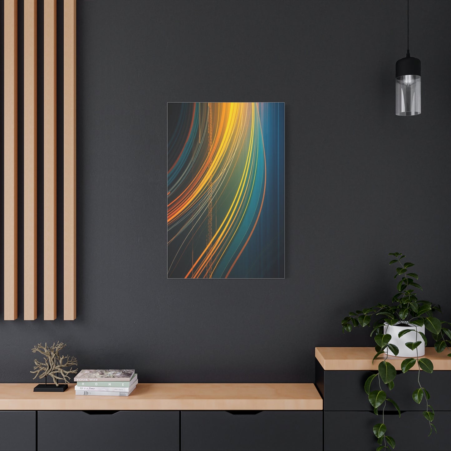 Vision Linear Abstract Art Art Wall Art & Canvas Print