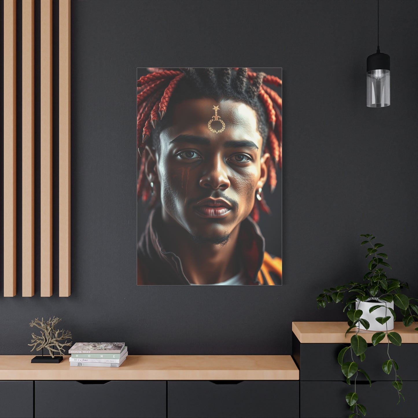 Vivid Symphony Portraiture Wall Art & Canvas Print
