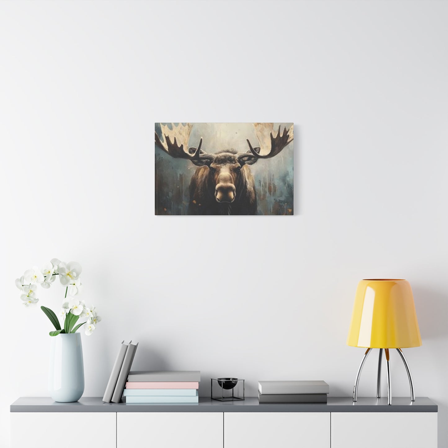 Large Moose Painting Wall Art & Canvas Prints