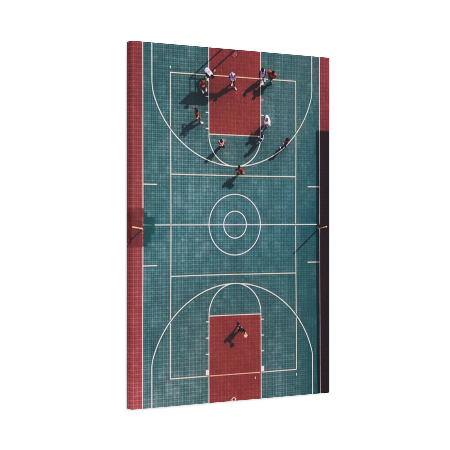 Basketball Court Top View Wall Art & Canvas Prints