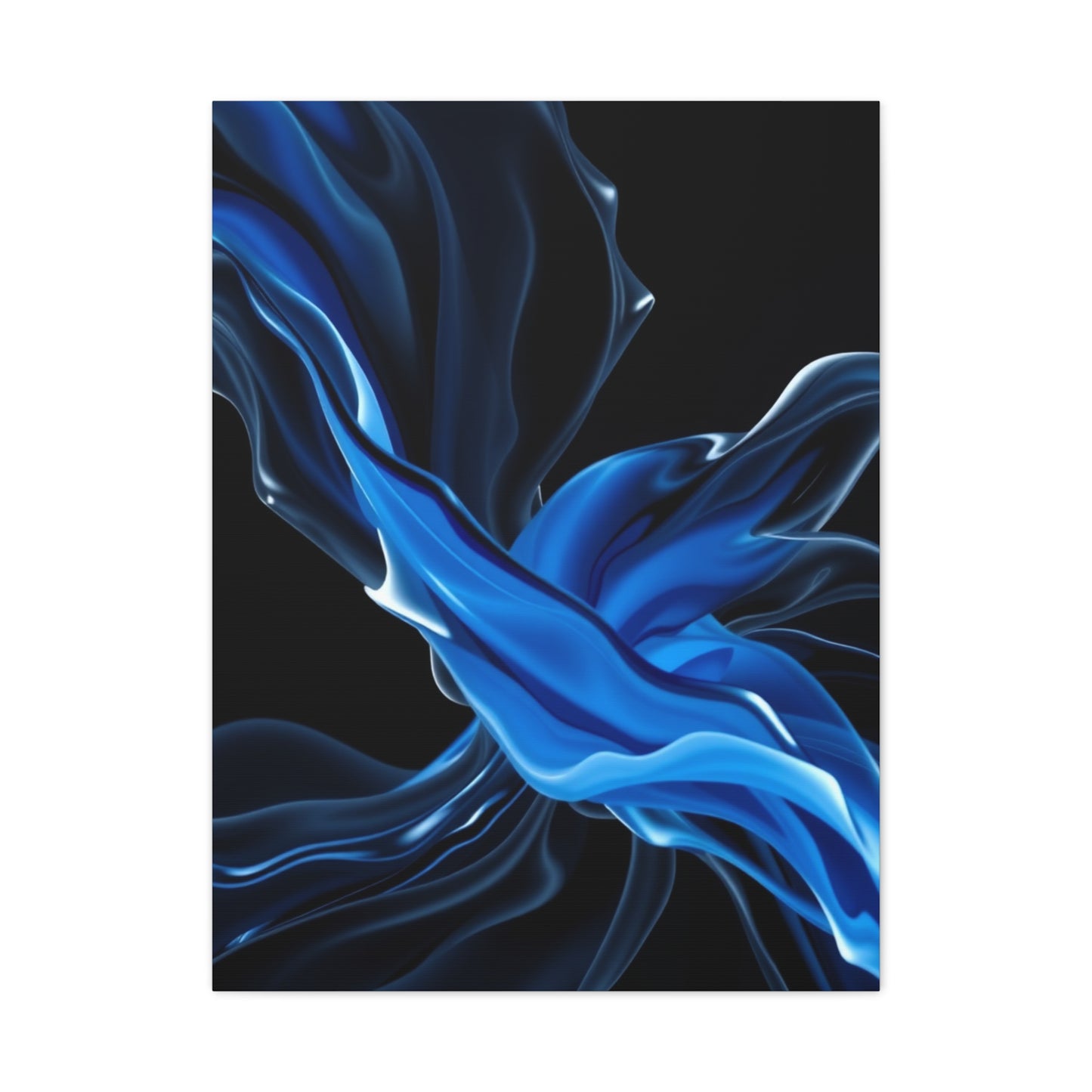 Supreme Black, White & Blue Art Wall Art & Canvas Print
