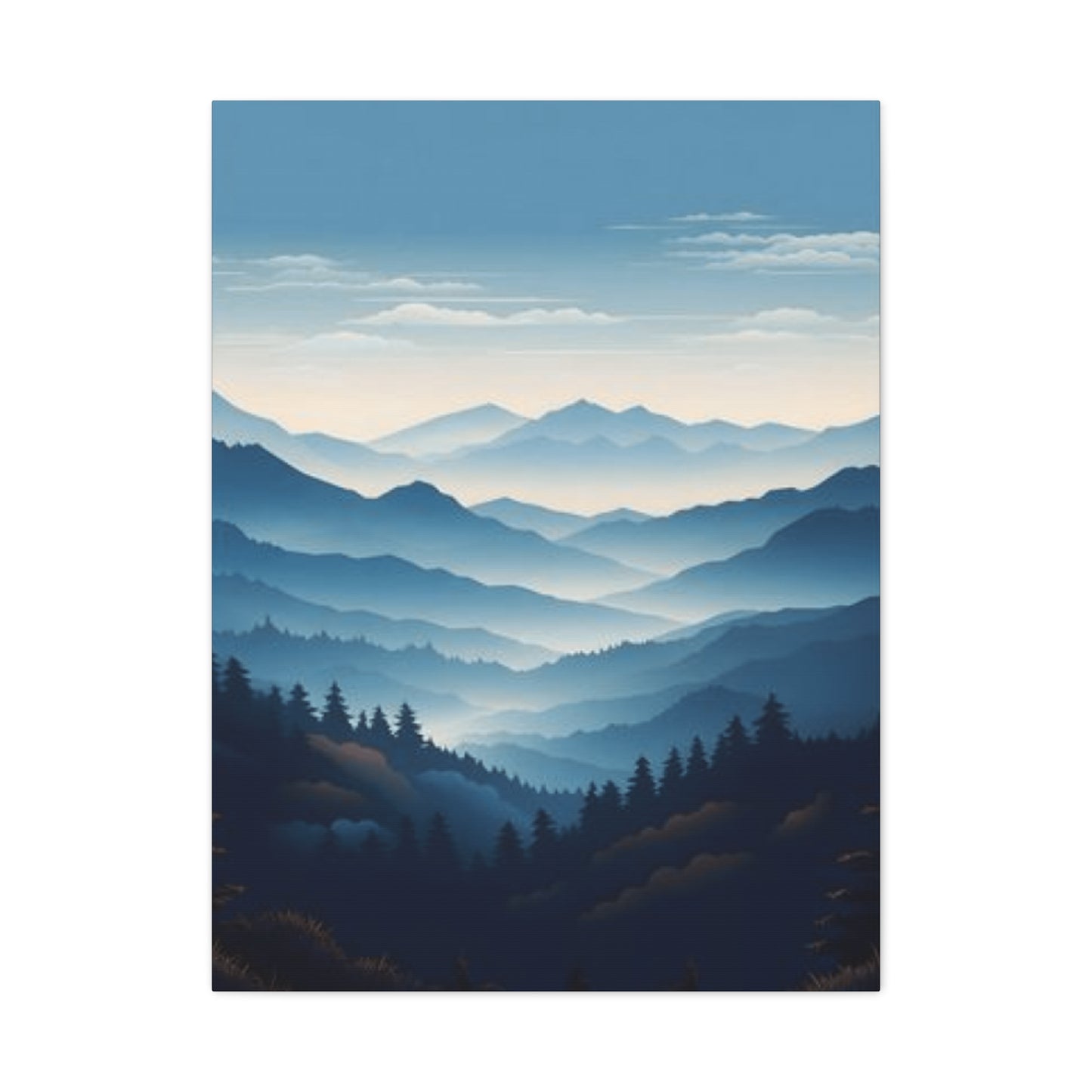 Serene Mountain Range Wall Art & Canvas Prints