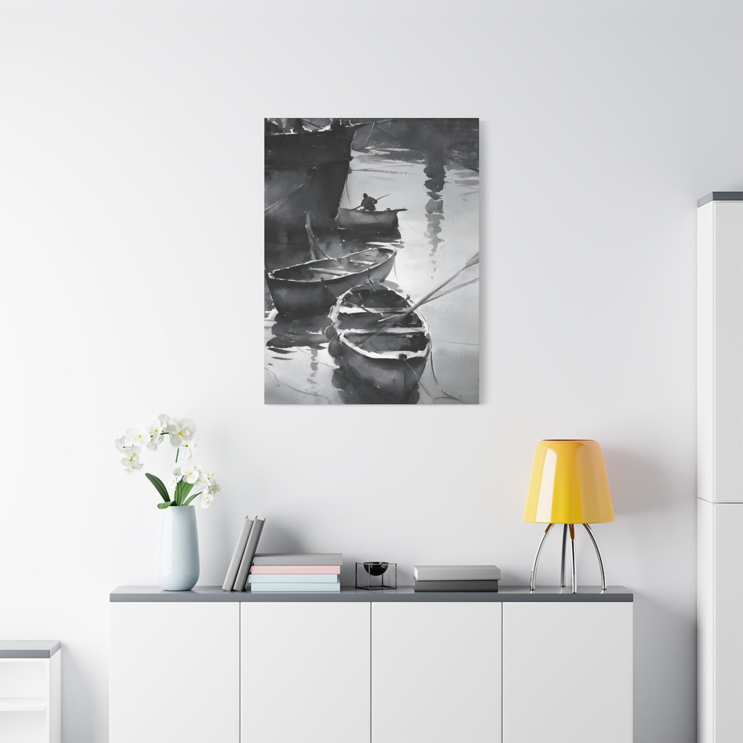 Boat Oil Painting Wall Art & Canvas Prints