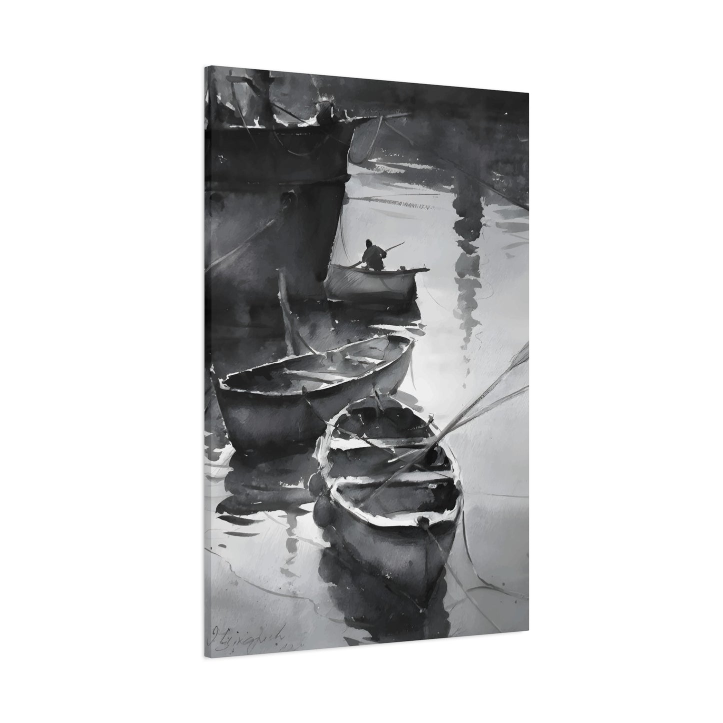 Boat Oil Painting Wall Art & Canvas Prints