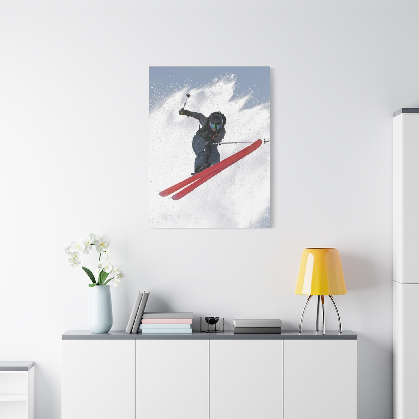 Skiing Stunt Poster Wall Art & Canvas Prints