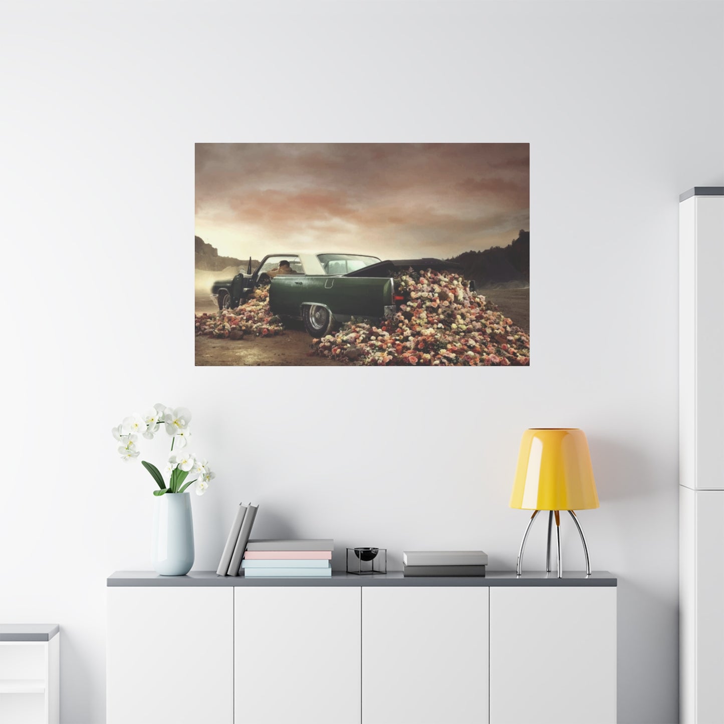 Flower Car Wall Art & Canvas Prints