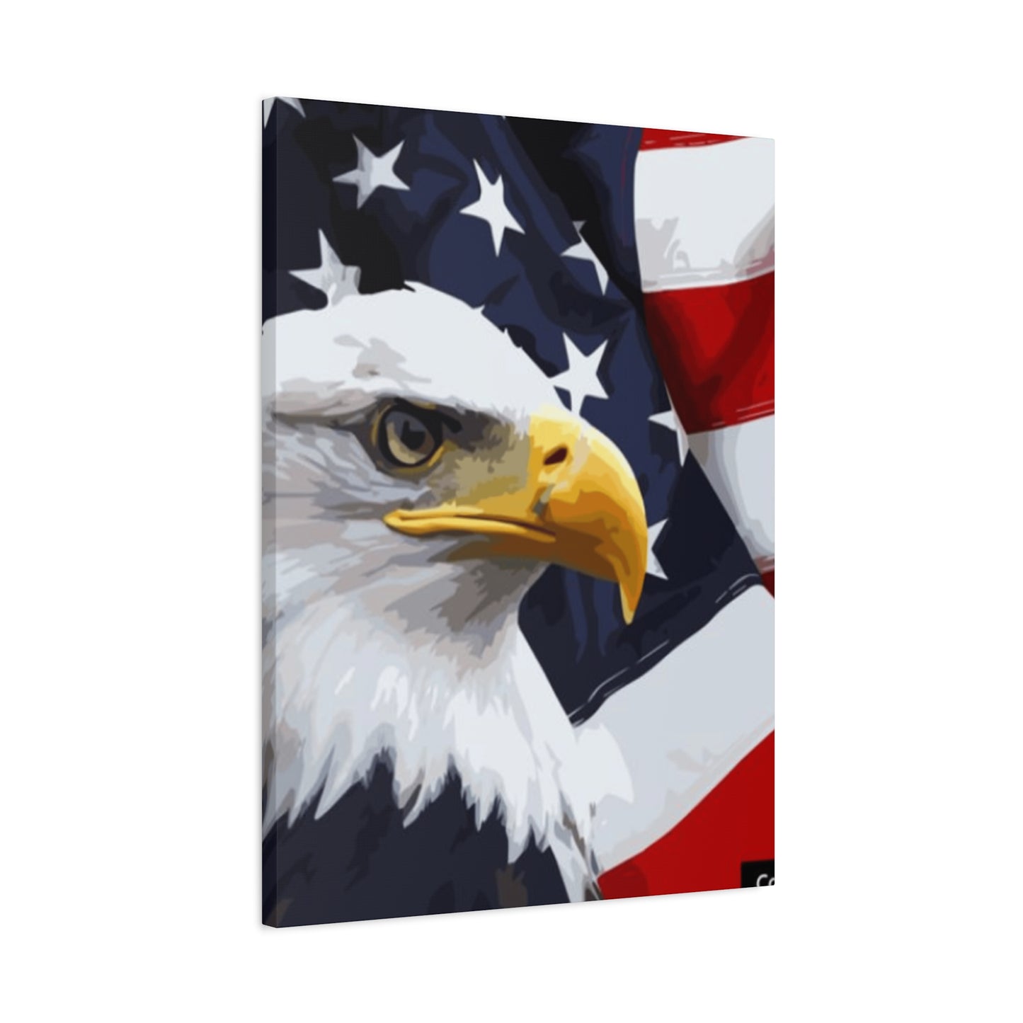 Eagle and American Flag Wall Art & Canvas Prints