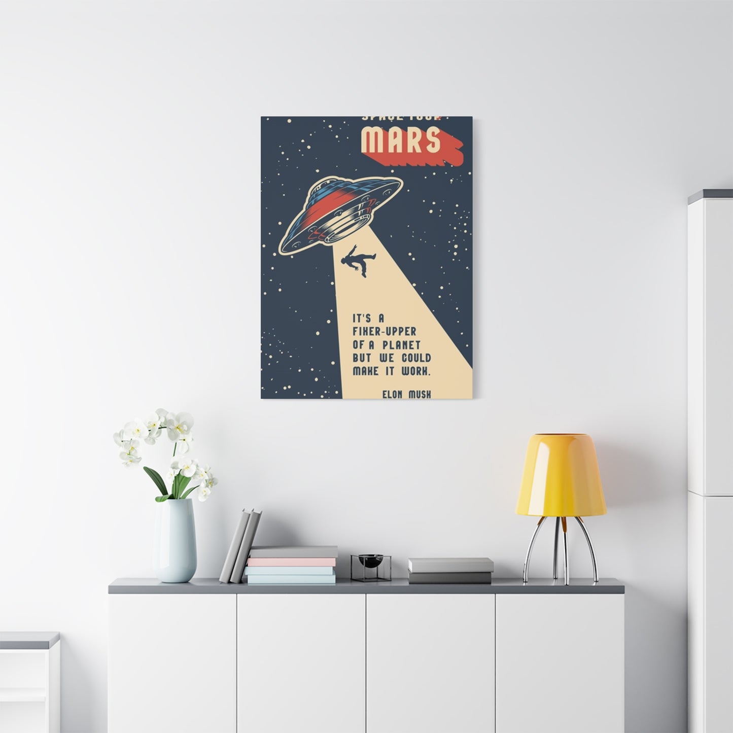 Mars Space Tour Poster Wall Art & Canvas Prints