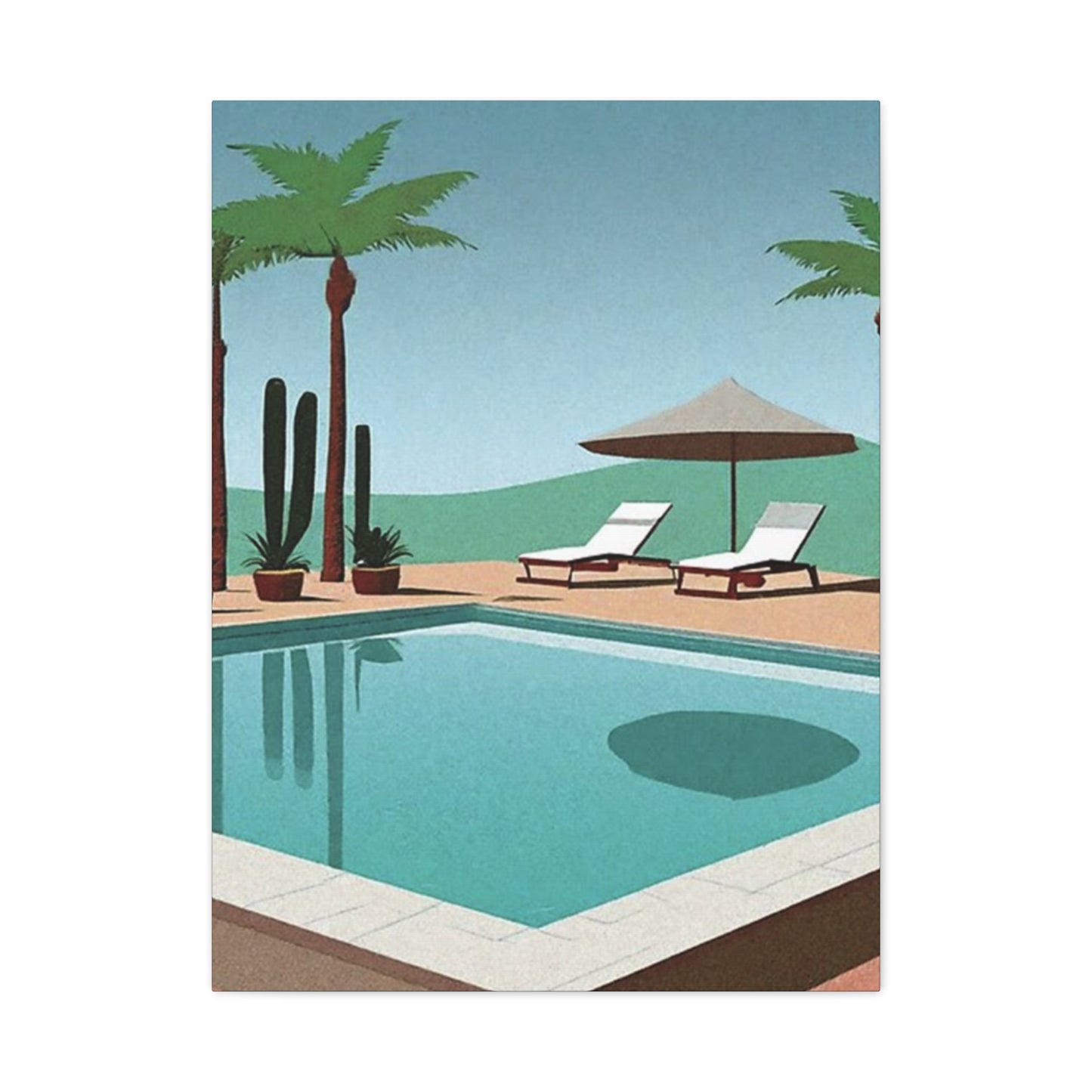 Swimming Pool In Resort Wall Art & Canvas Prints