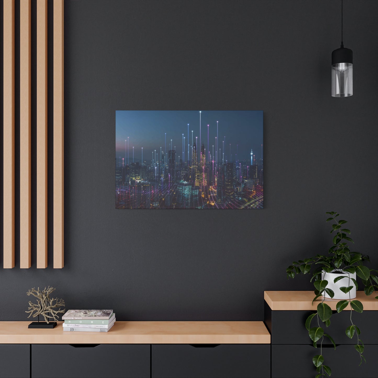 Smart City Abstract Wall Art & Canvas Prints