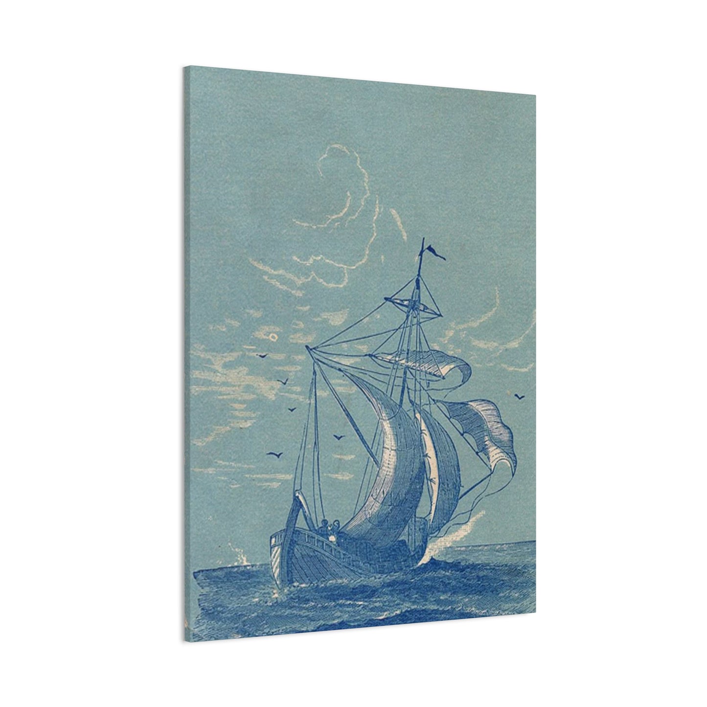 Ship Sailing In Sea Wall Art & Canvas Prints