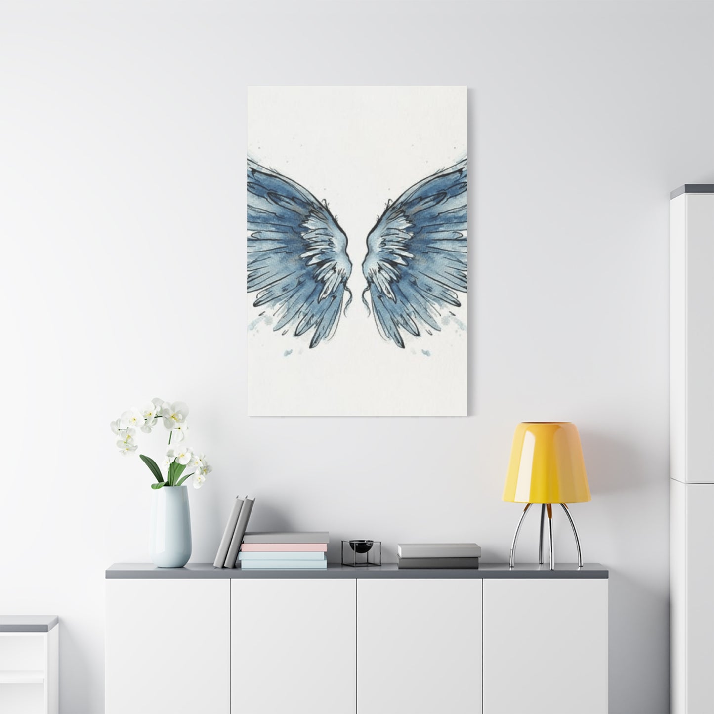 Blue Angel Wings Wall Art & Canvas Prints