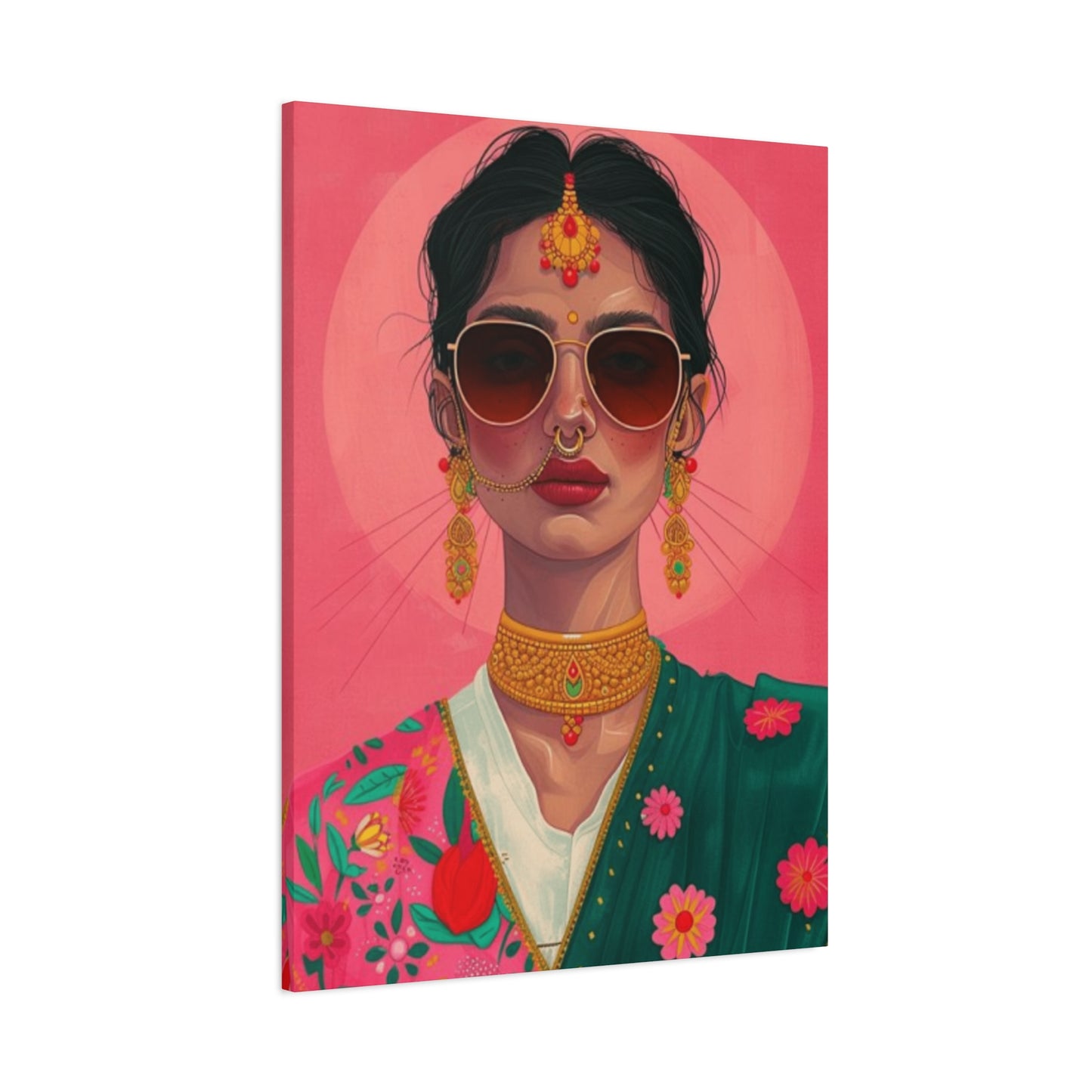 Indian Women In Traditional Dress Wall Art & Canvas Prints