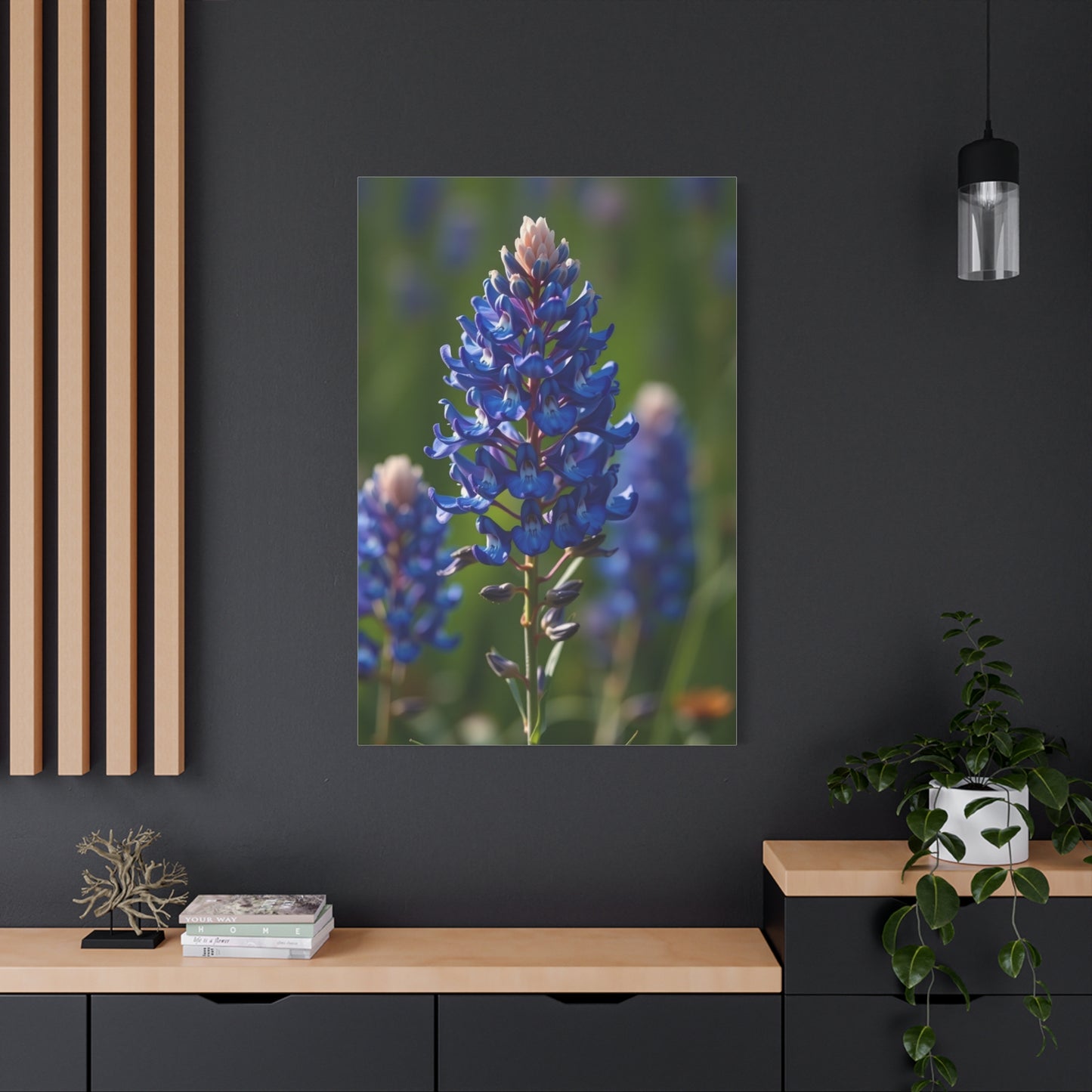 Bluebonnet Flower Art Refined Canvas Wall Art & Canvas Print
