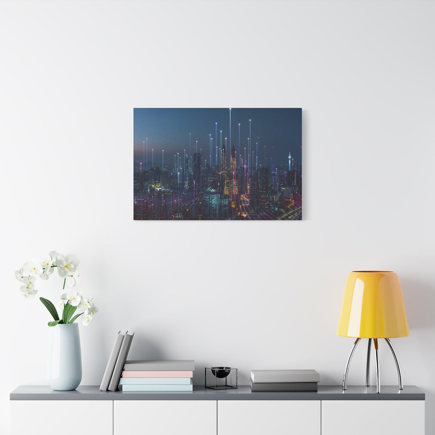 Smart City Abstract Wall Art & Canvas Prints