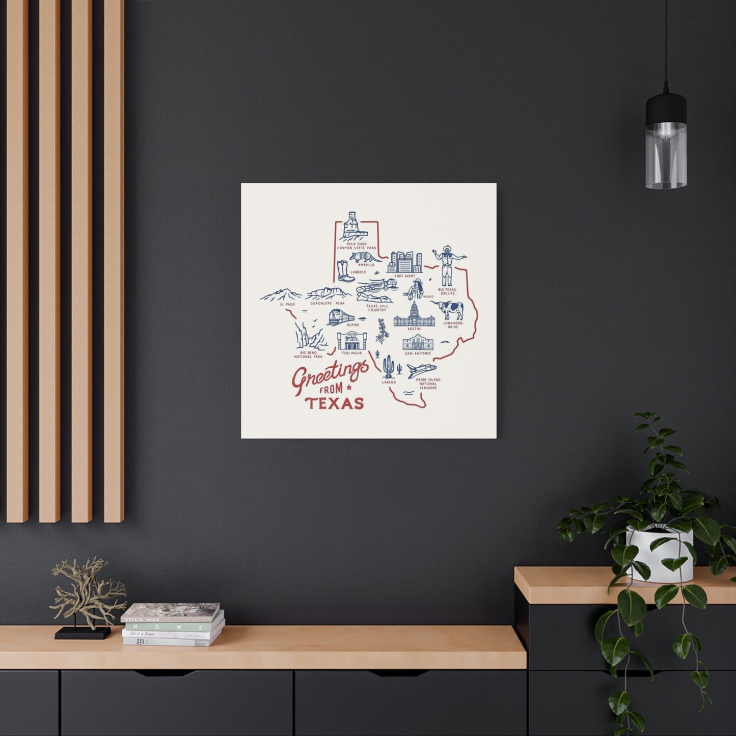 Greeting From Texas Poster Wall Art & Canvas Prints