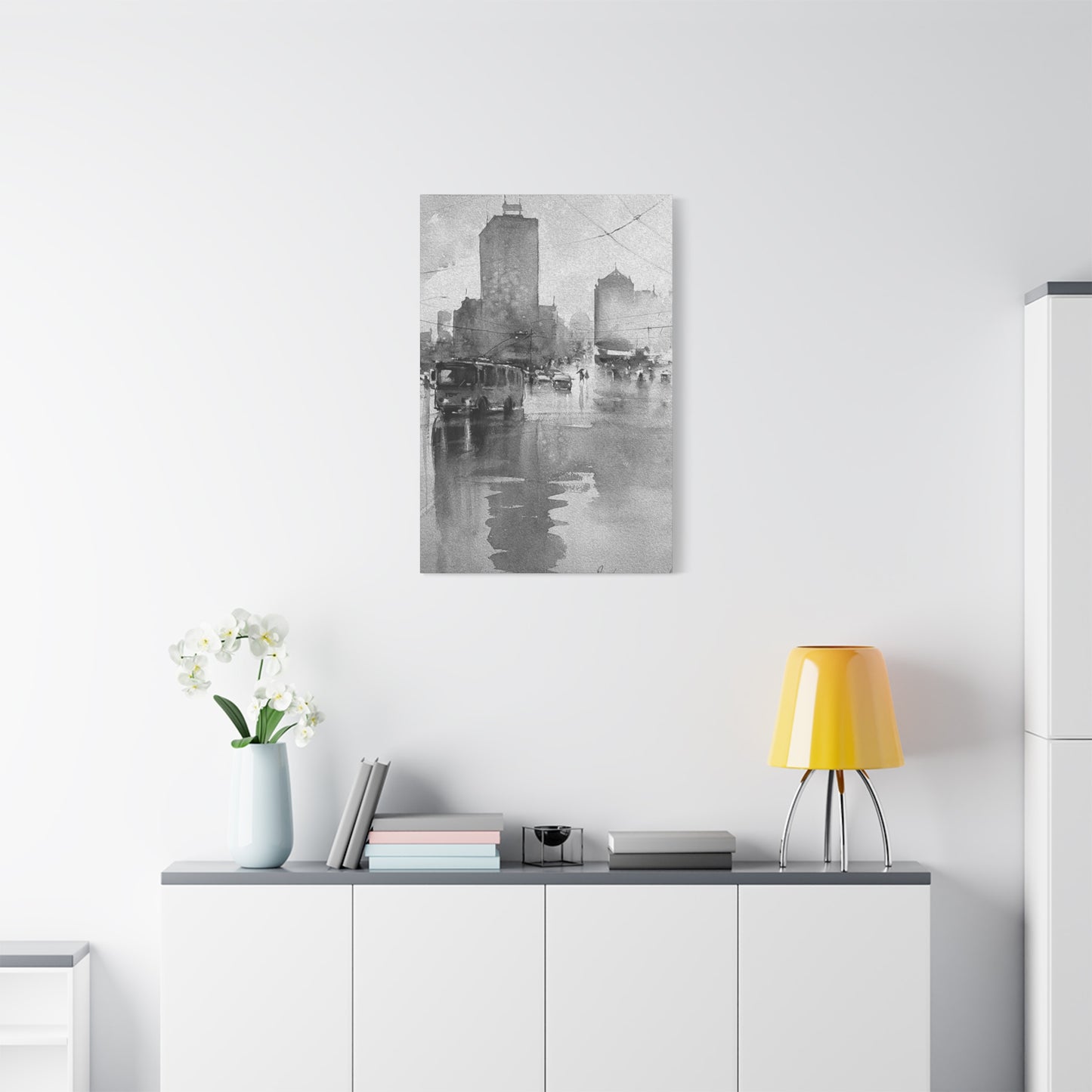 Black & White Town Wall Art & Canvas Prints