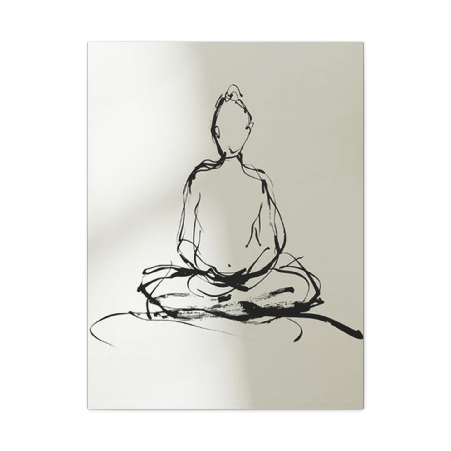 Buddha Yoga Drawing Wall Art & Canvas Prints