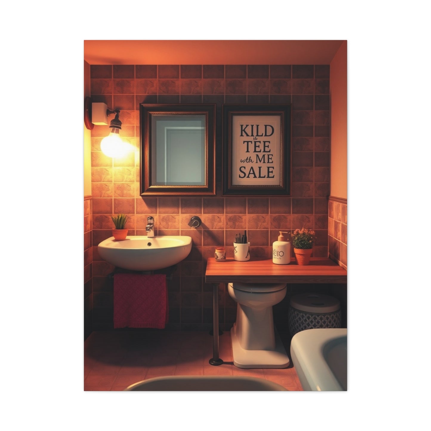 Kid’s Bathroom Art Canvas Art 4 Wall Art & Canvas Print