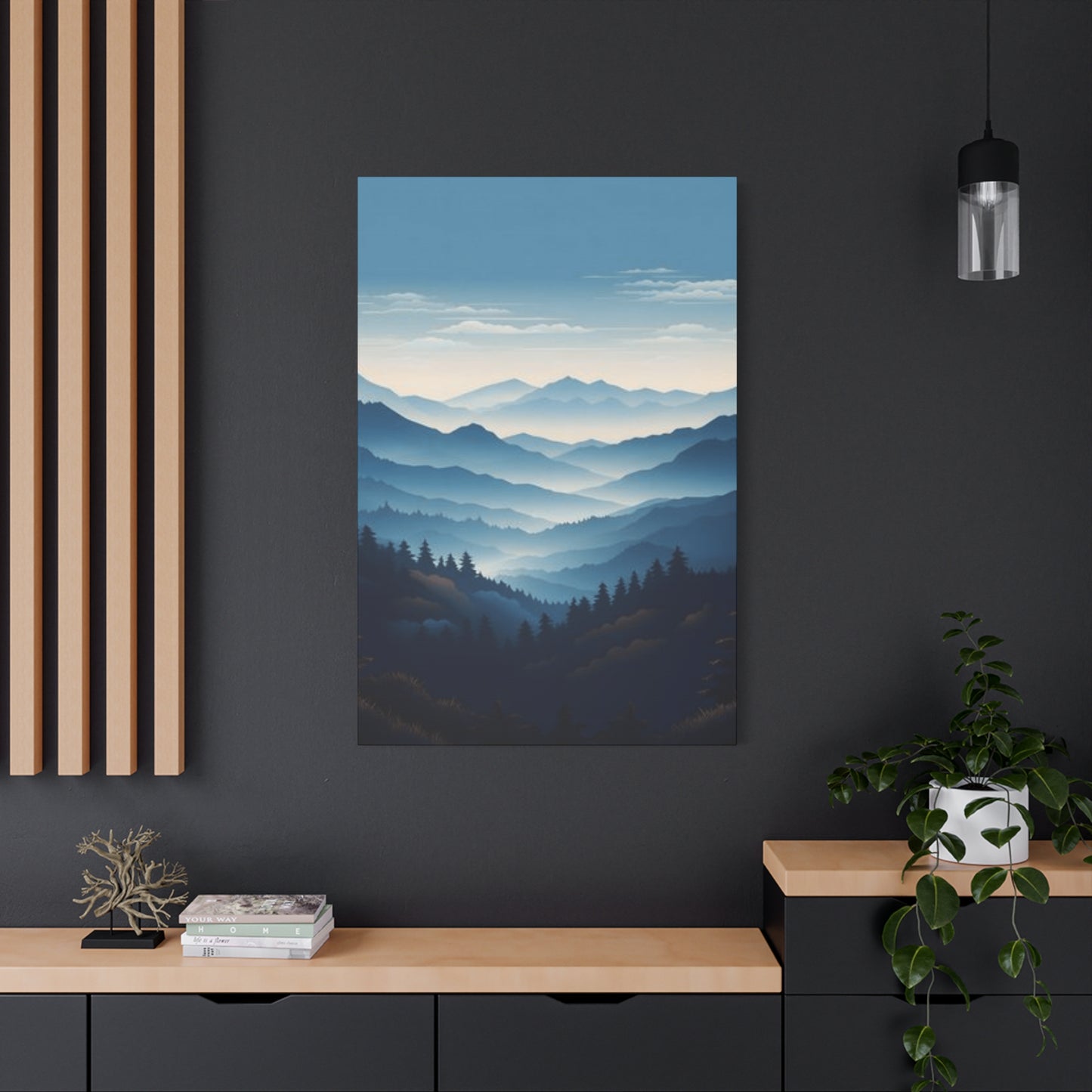 Serene Mountain Range Wall Art & Canvas Prints