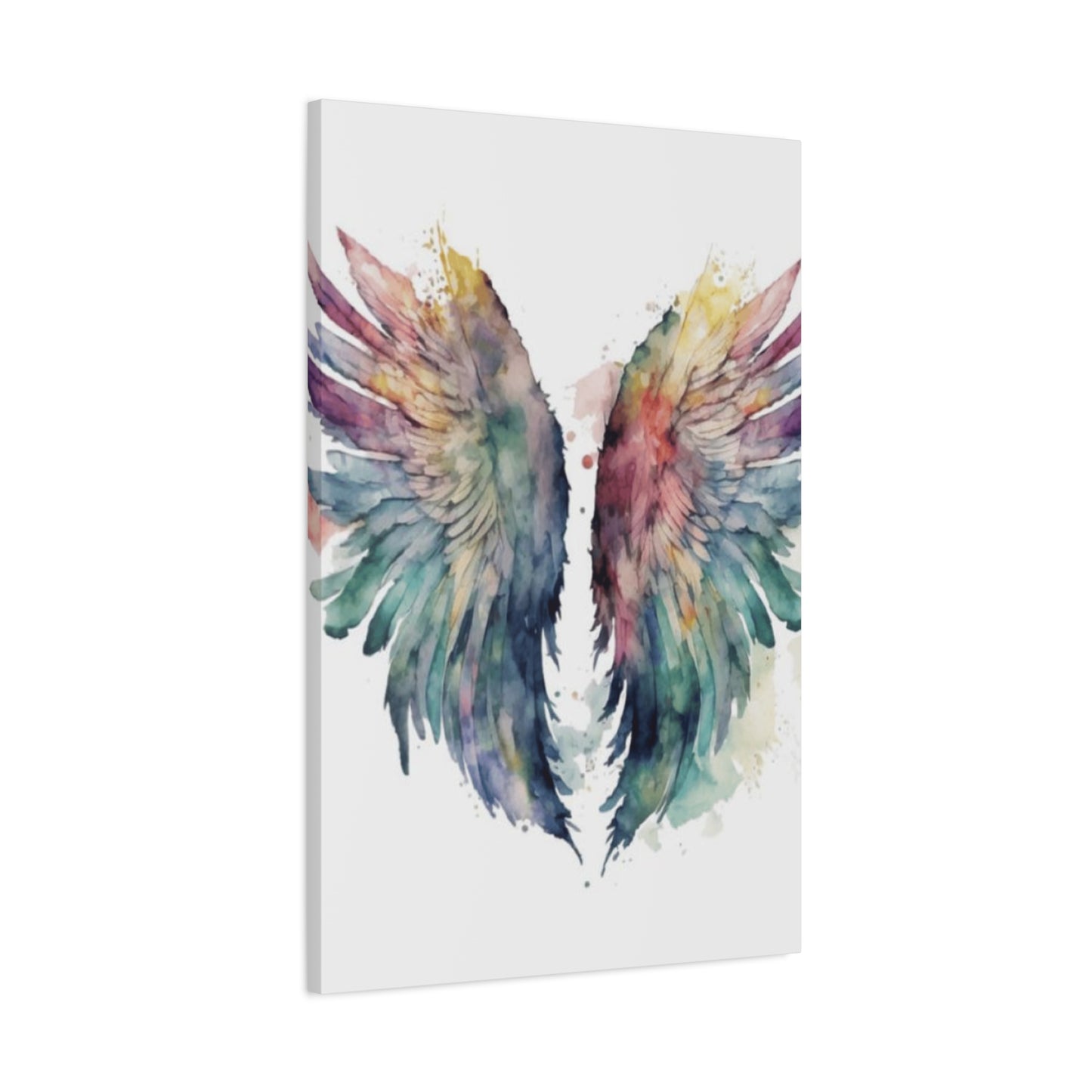 Colourful Paint Splash Angel Wings Wall Art & Canvas Prints