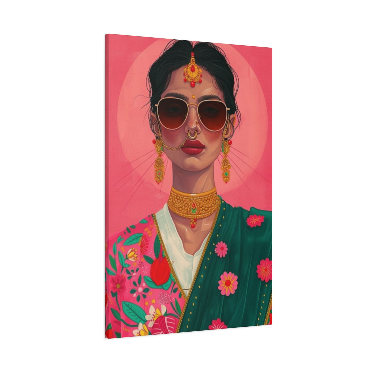 Indian Women In Traditional Dress Wall Art & Canvas Prints
