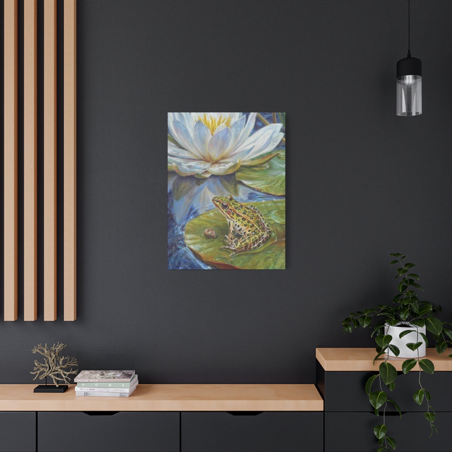 Frog in Pond Wall Art & Canvas Prints