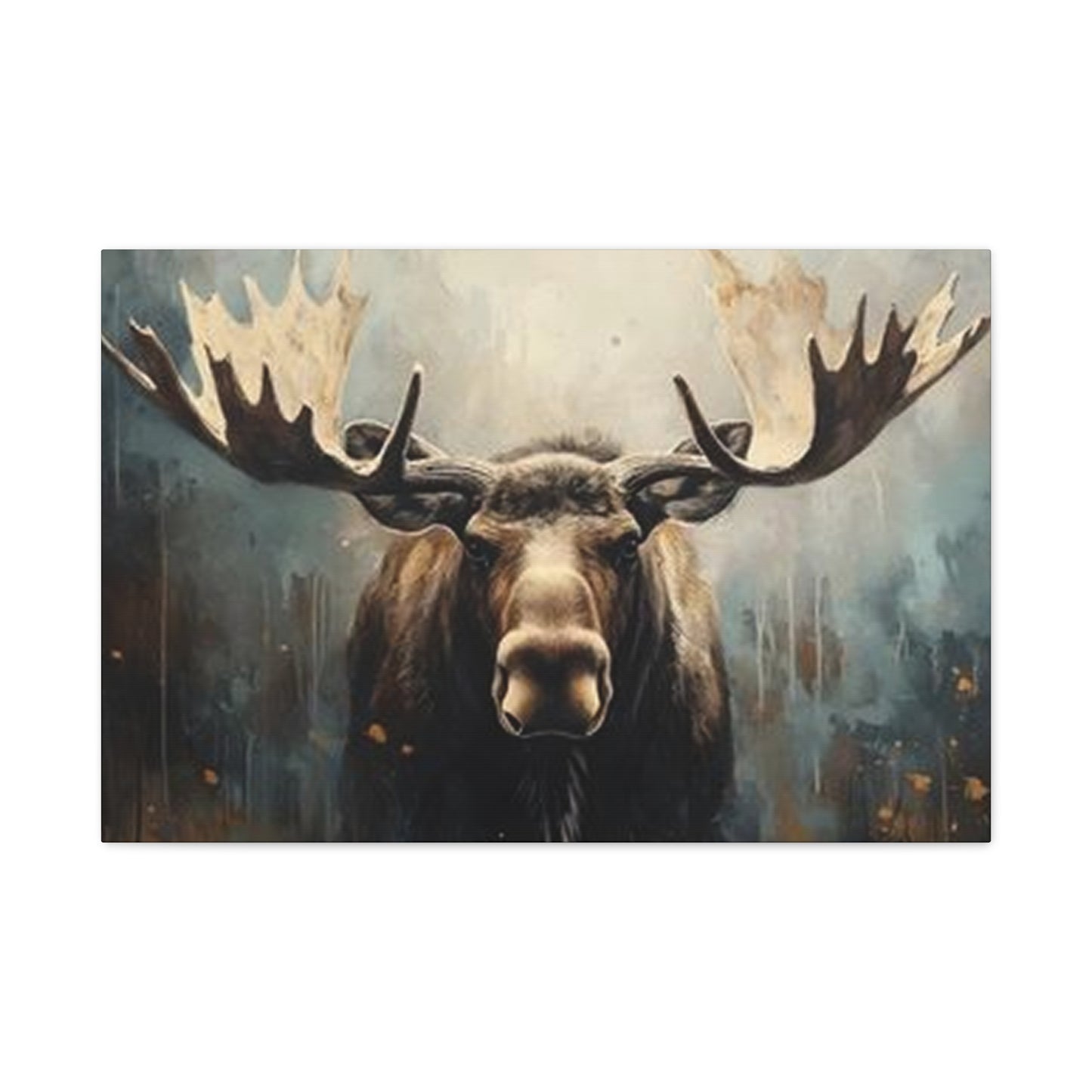 Large Moose Painting Wall Art & Canvas Prints