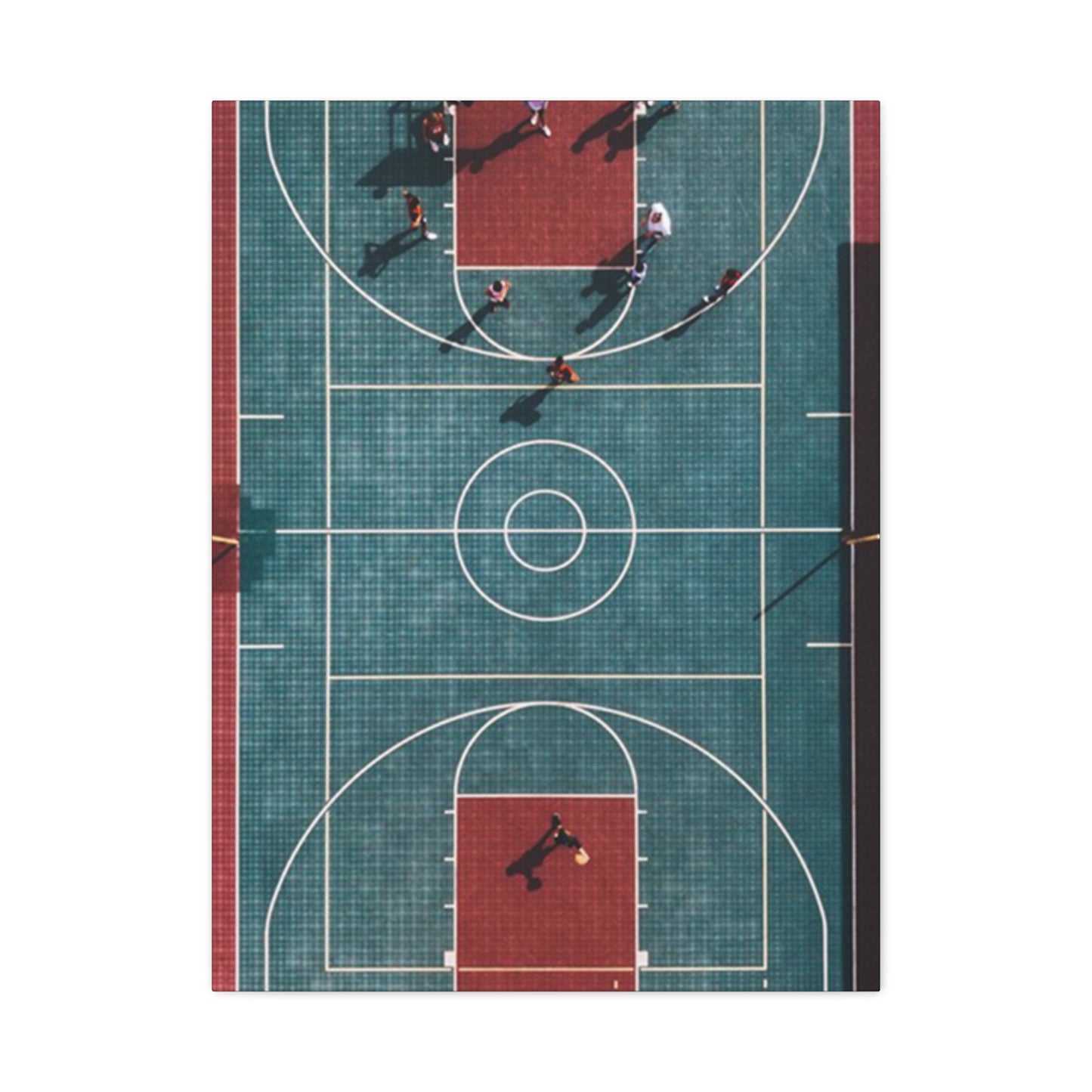 Basketball Court Top View Wall Art & Canvas Prints