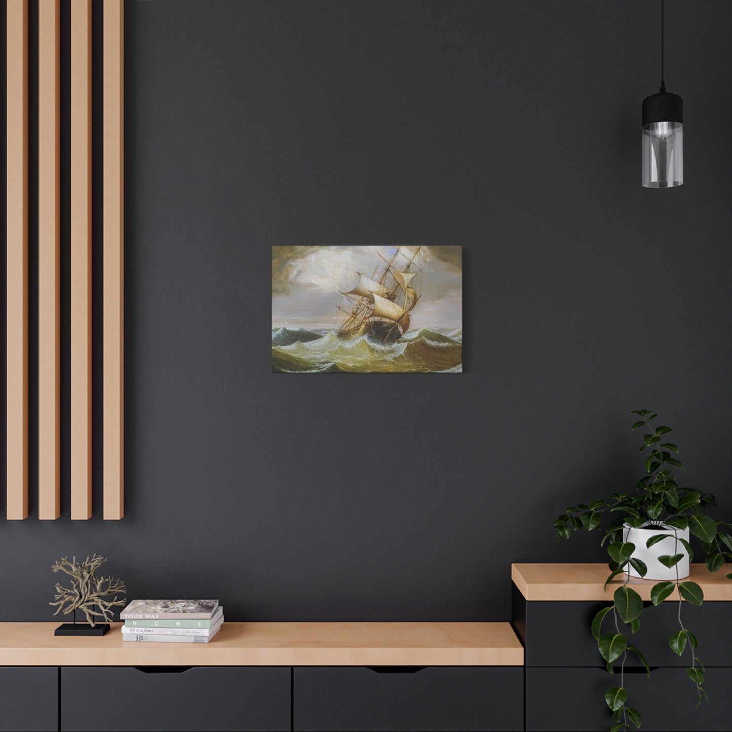Derailing Ship In Ocean Wall Art & Canvas Prints