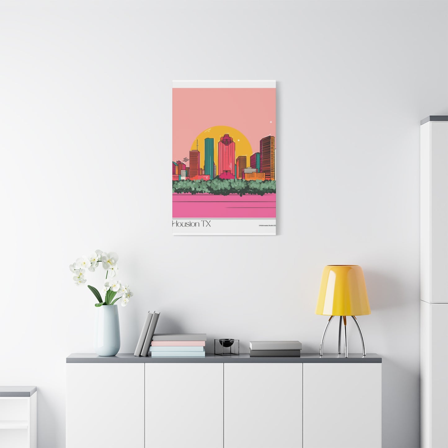 Houston Skyline Abbicreates Wall Art & Canvas Prints