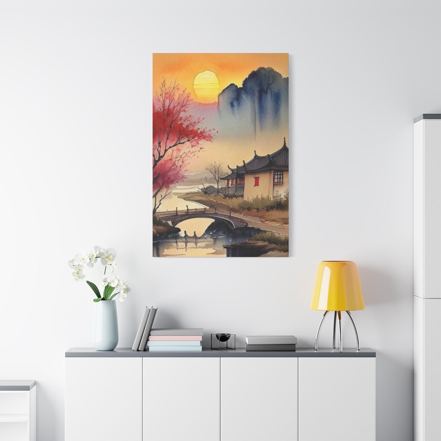 Sunset Over the Bridge Wall Art & Canvas Prints
