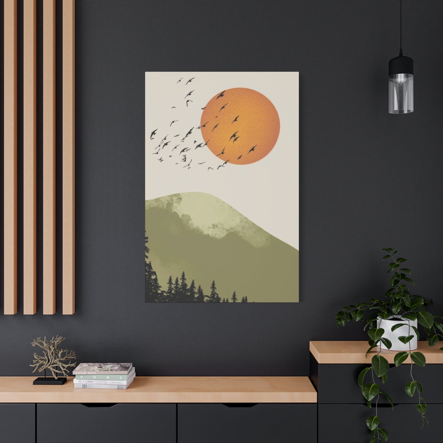 Birds Fly By Earthy Wall Art & Canvas Prints