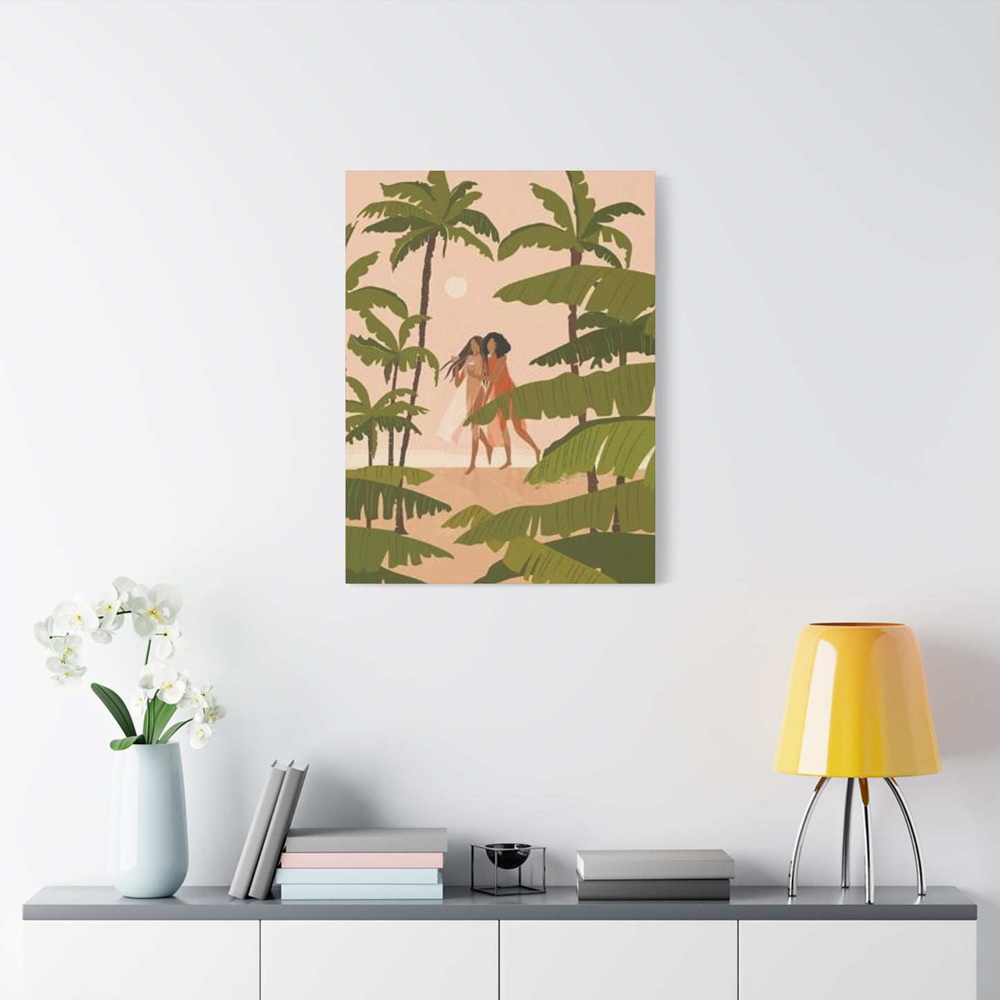 Women Enjoying On Beach Wall Art & Canvas Prints
