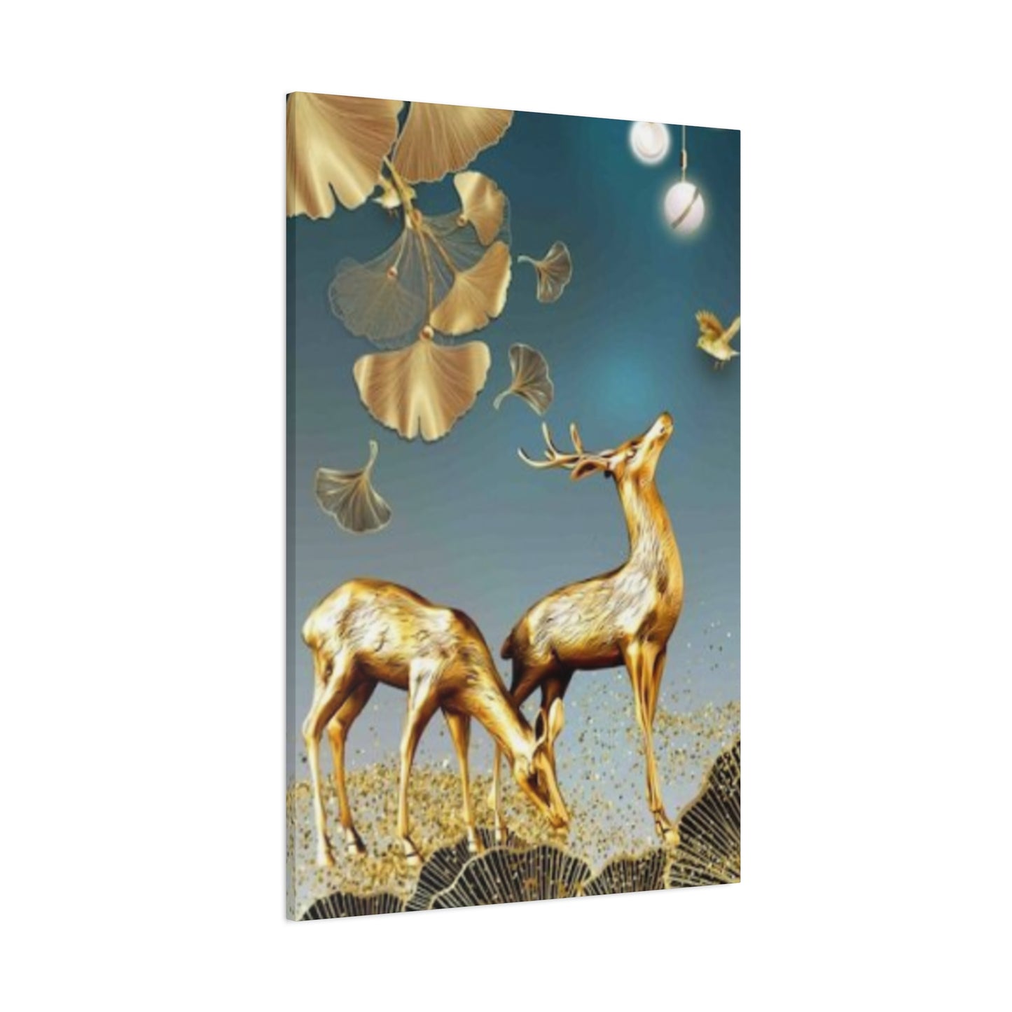 Golden Deer Wall Art & Canvas Prints