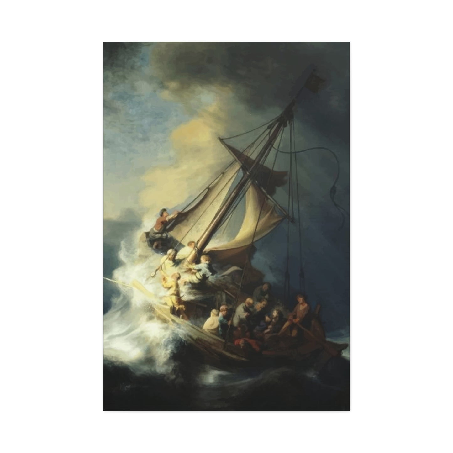 Boat in Storm Wall Art & Canvas Prints