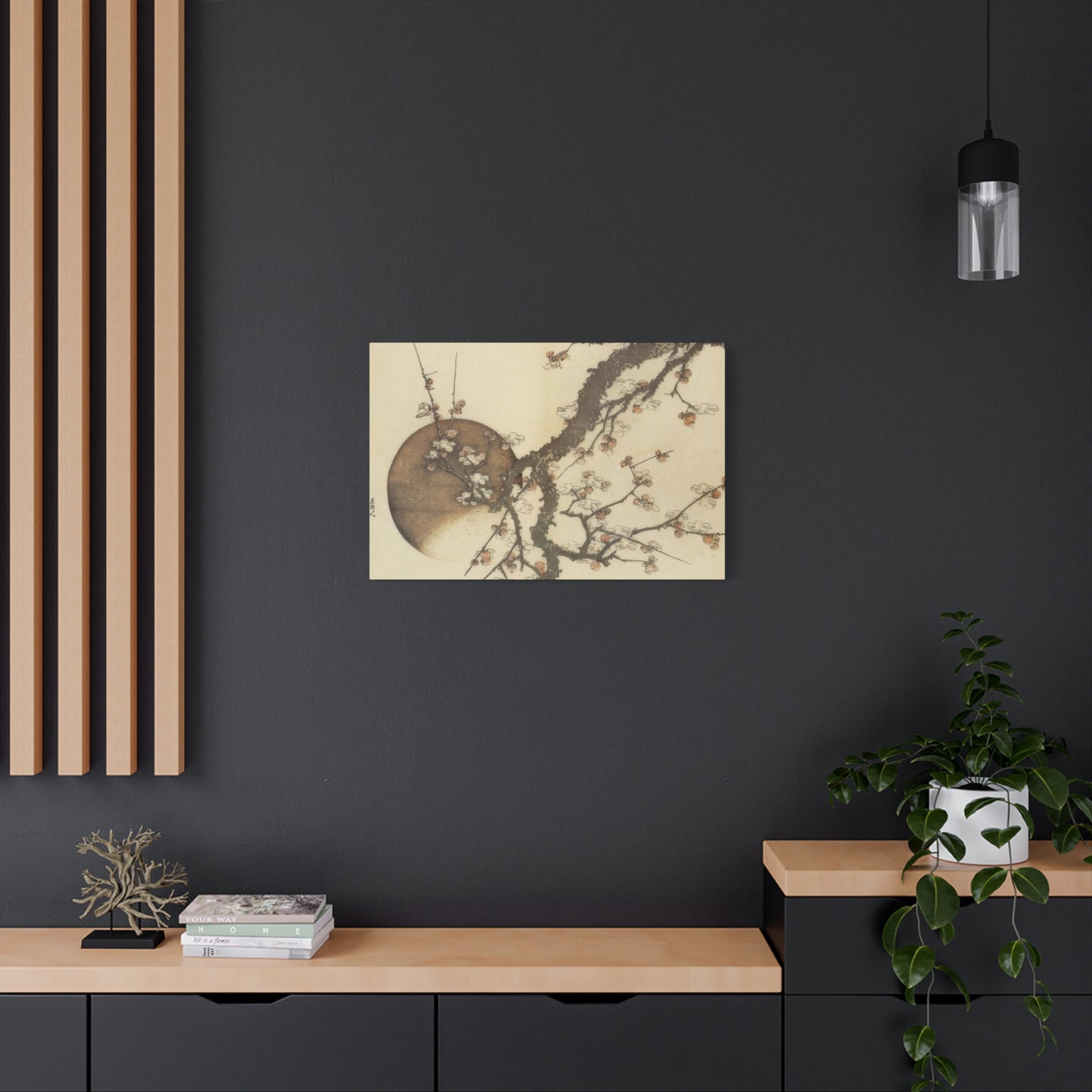 Katsushika Hokusai Plum Blossom And The Moon Wall Art & Canvas Prints