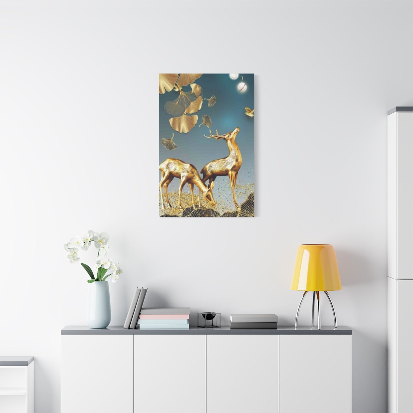 Golden Deer Wall Art & Canvas Prints