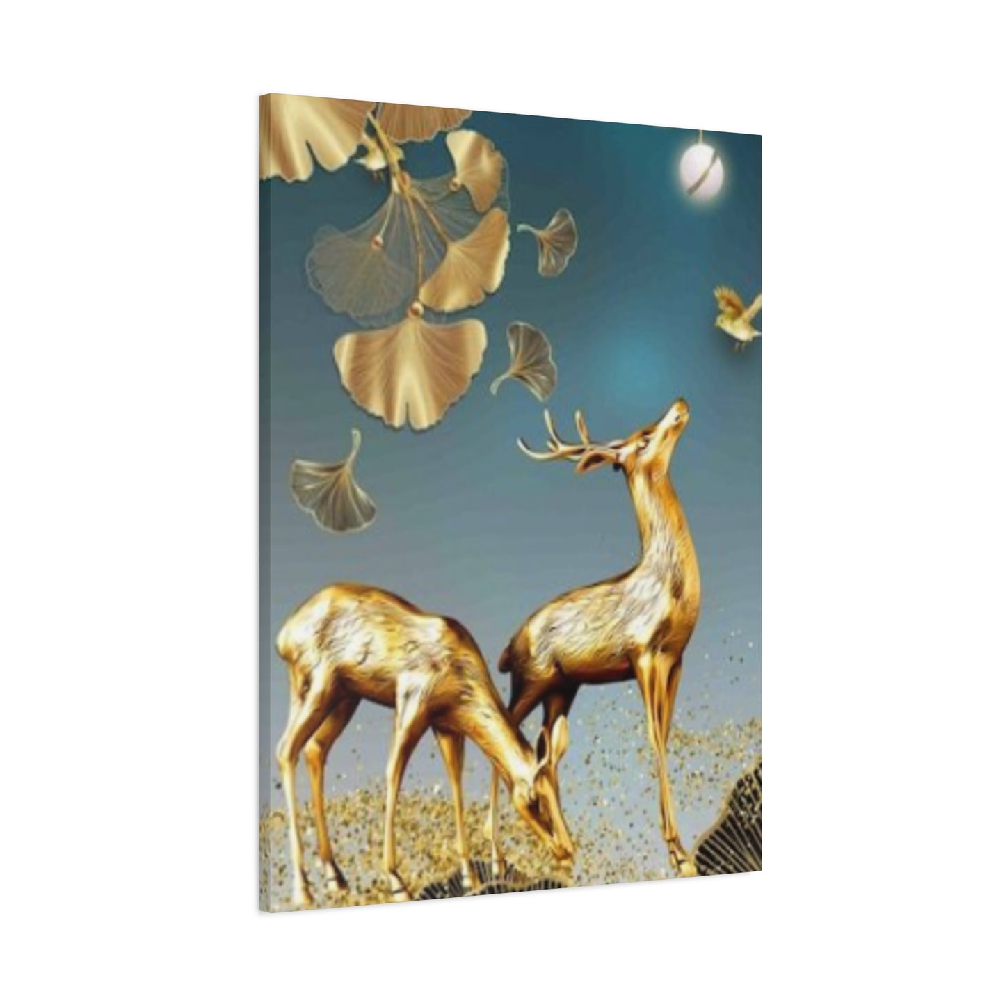 Golden Deer Wall Art & Canvas Prints
