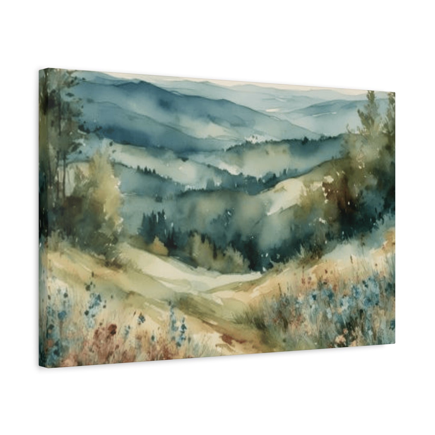 Green Forest Near Blue Ridge Painting Wall Art & Canvas Prints