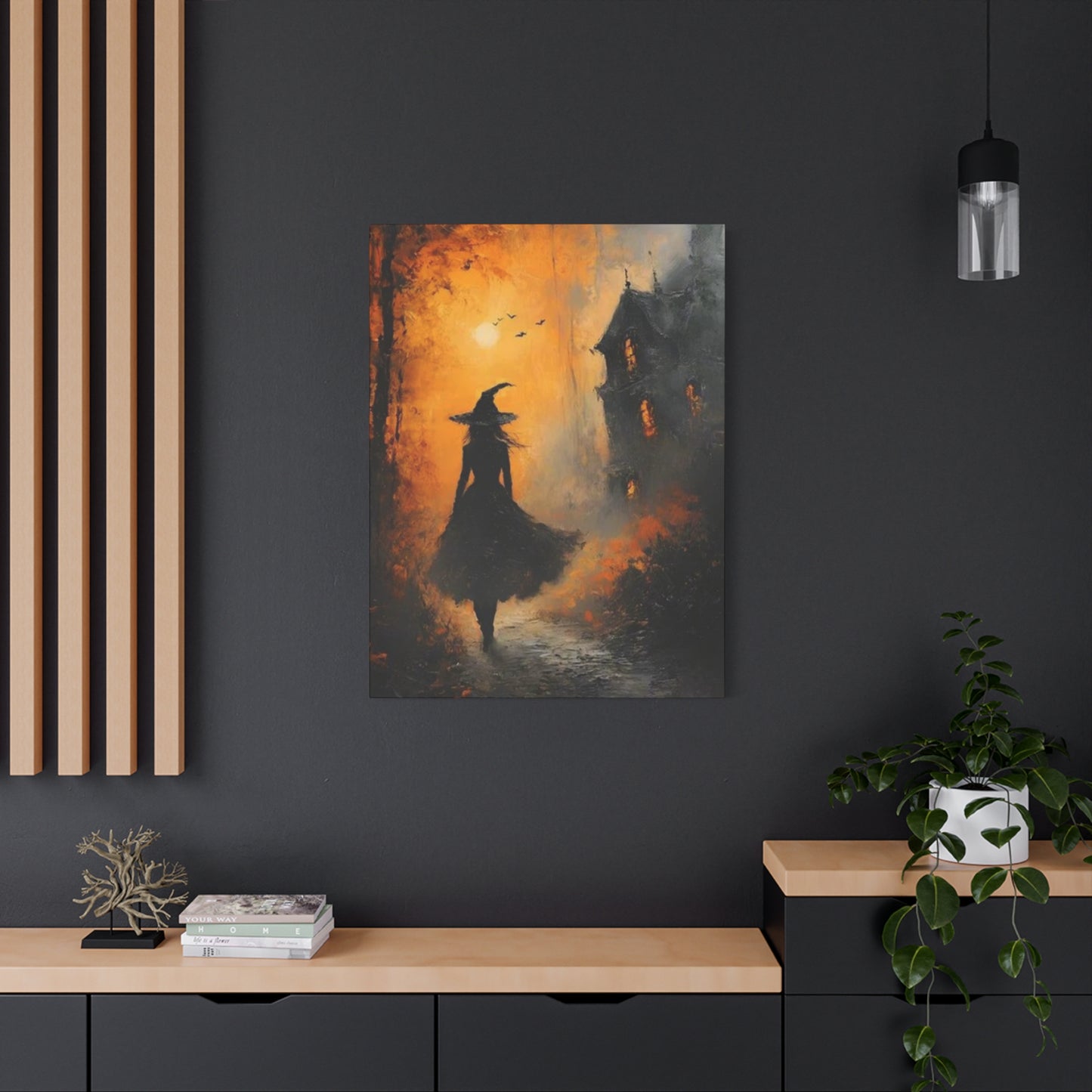 Halloween Scary Painting Wall Art & Canvas Prints