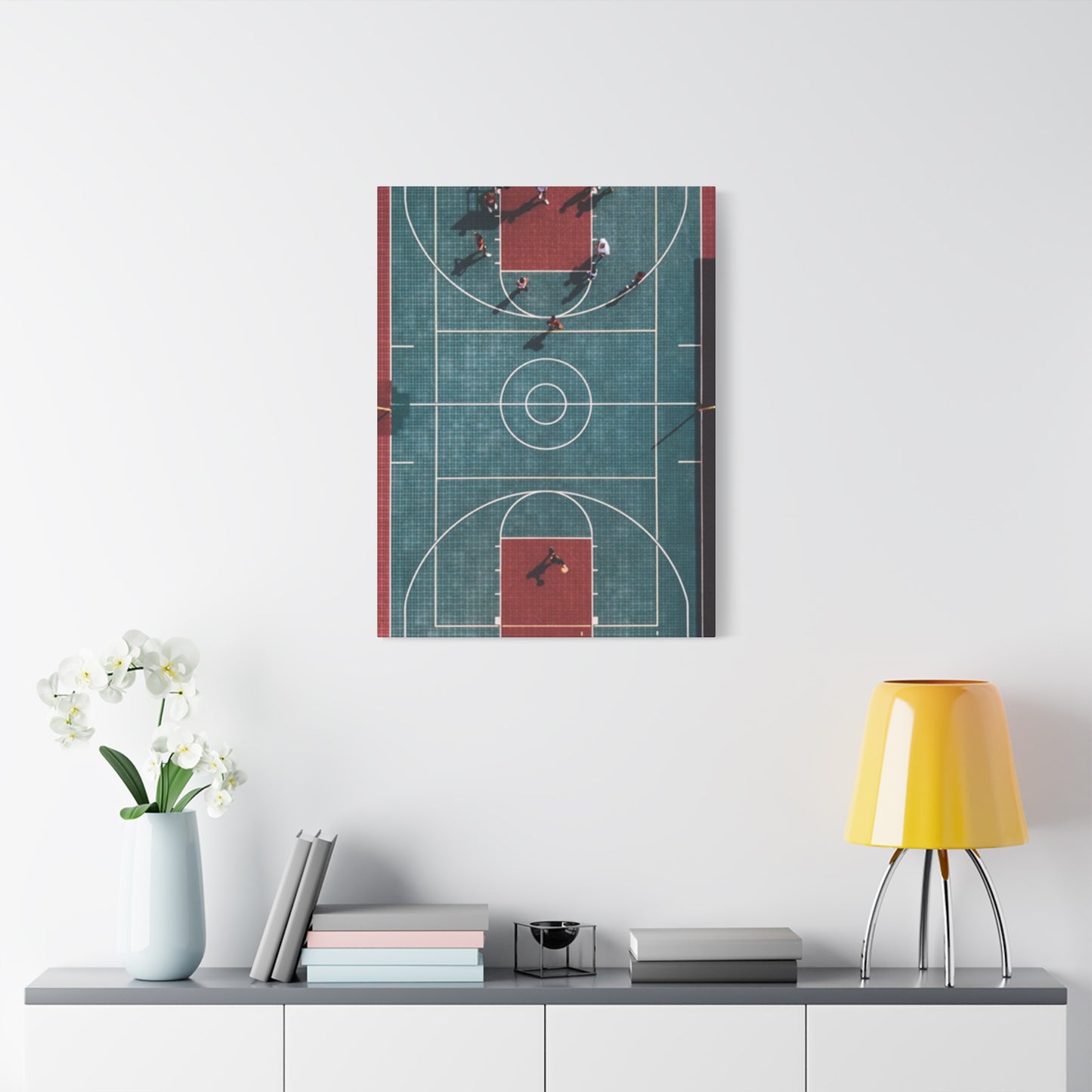 Basketball Court Top View Wall Art & Canvas Prints