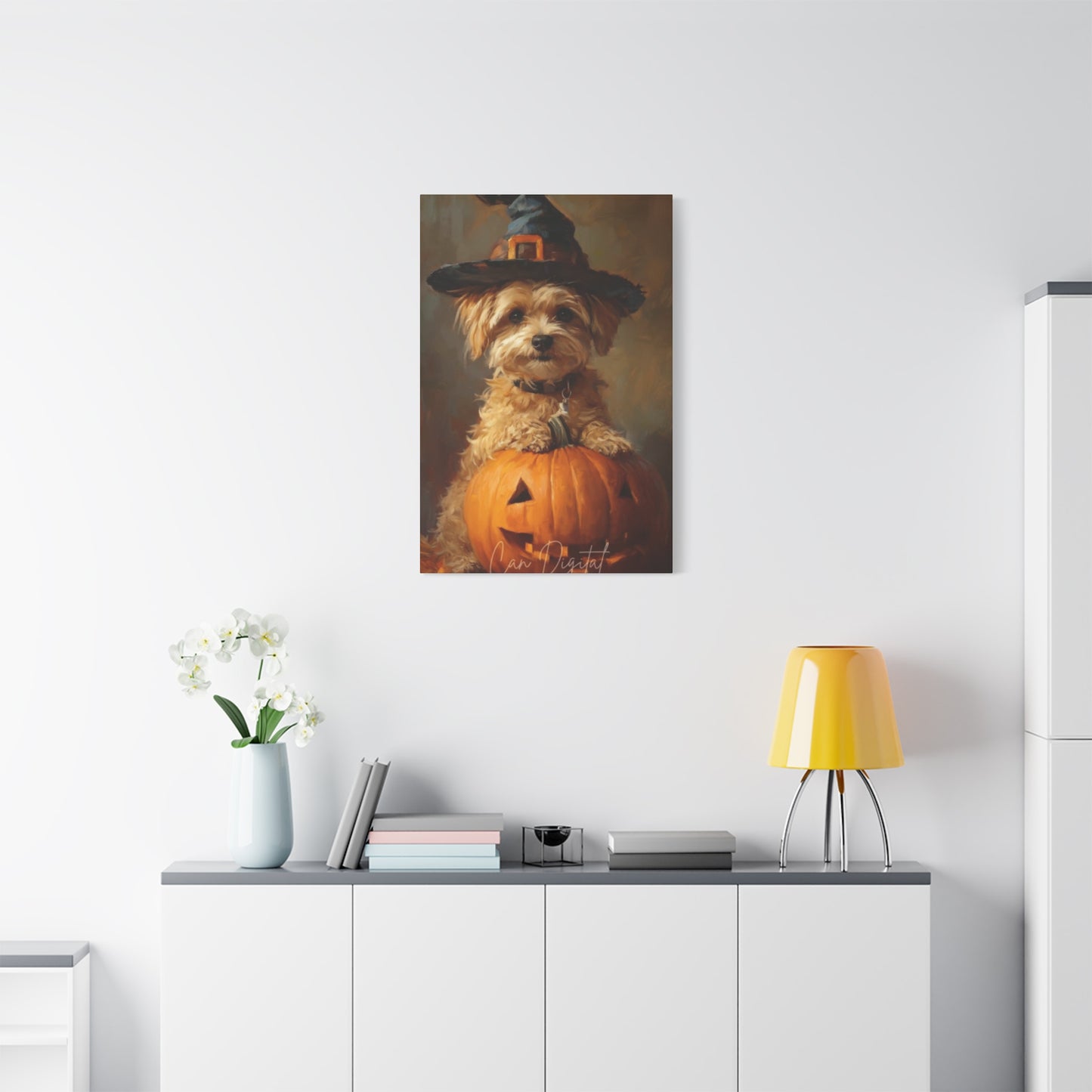 Halloween Dog Wall Art & Canvas Prints