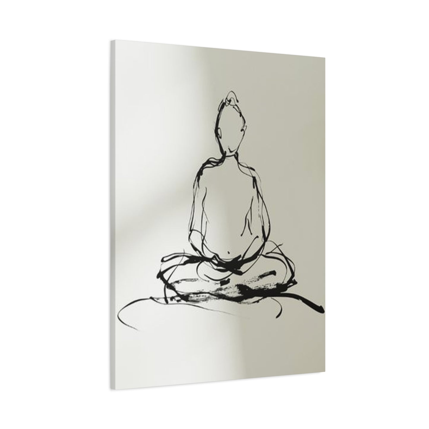 Buddha Yoga Drawing Wall Art & Canvas Prints