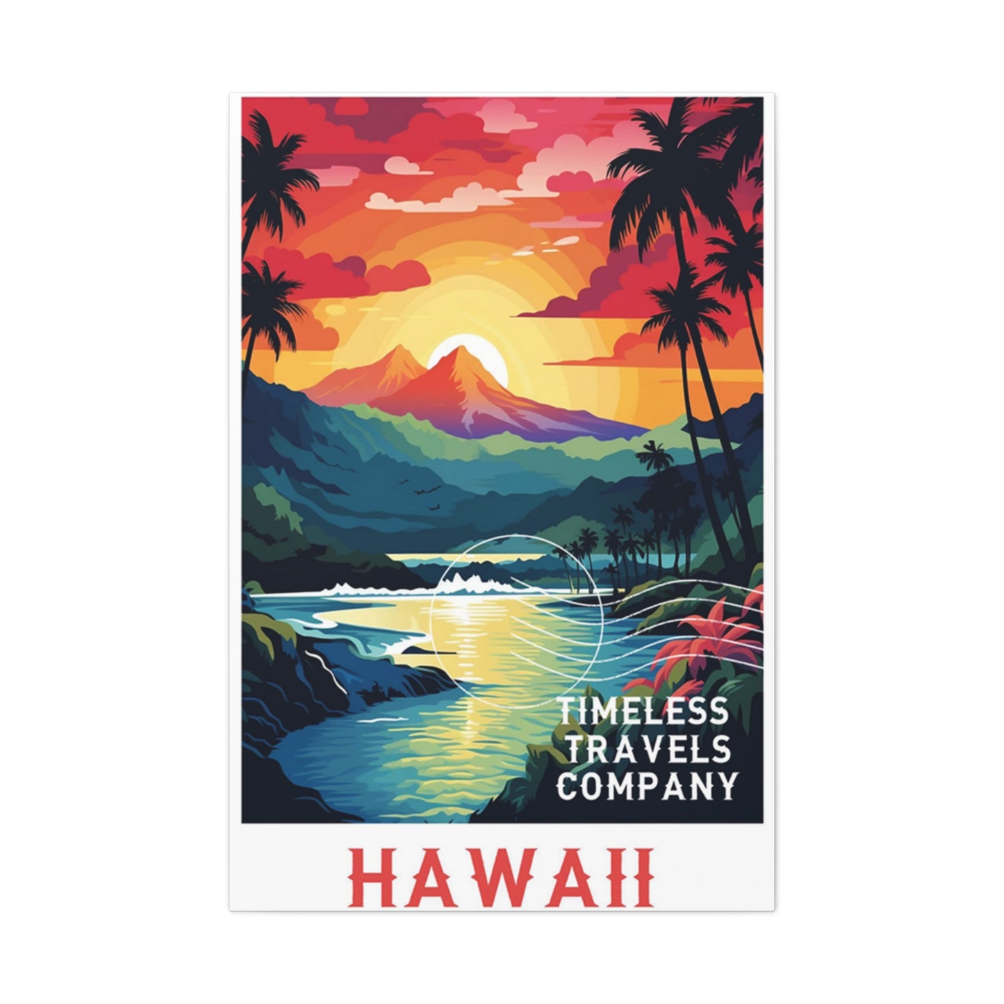 Hawaii Sunset Poster Wall Art & Canvas Prints