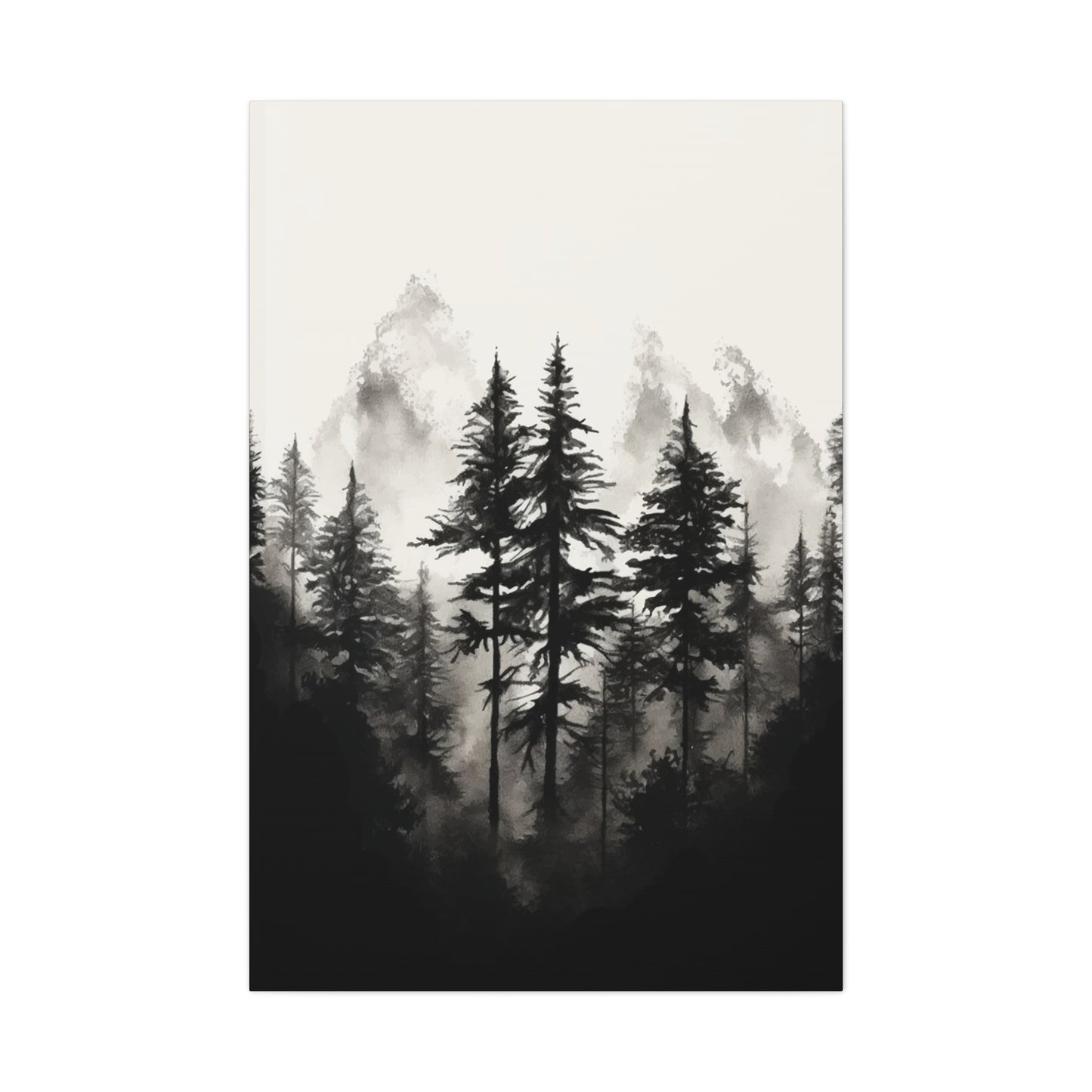 Black & White Jungle & Mountains Wall Art & Canvas Prints
