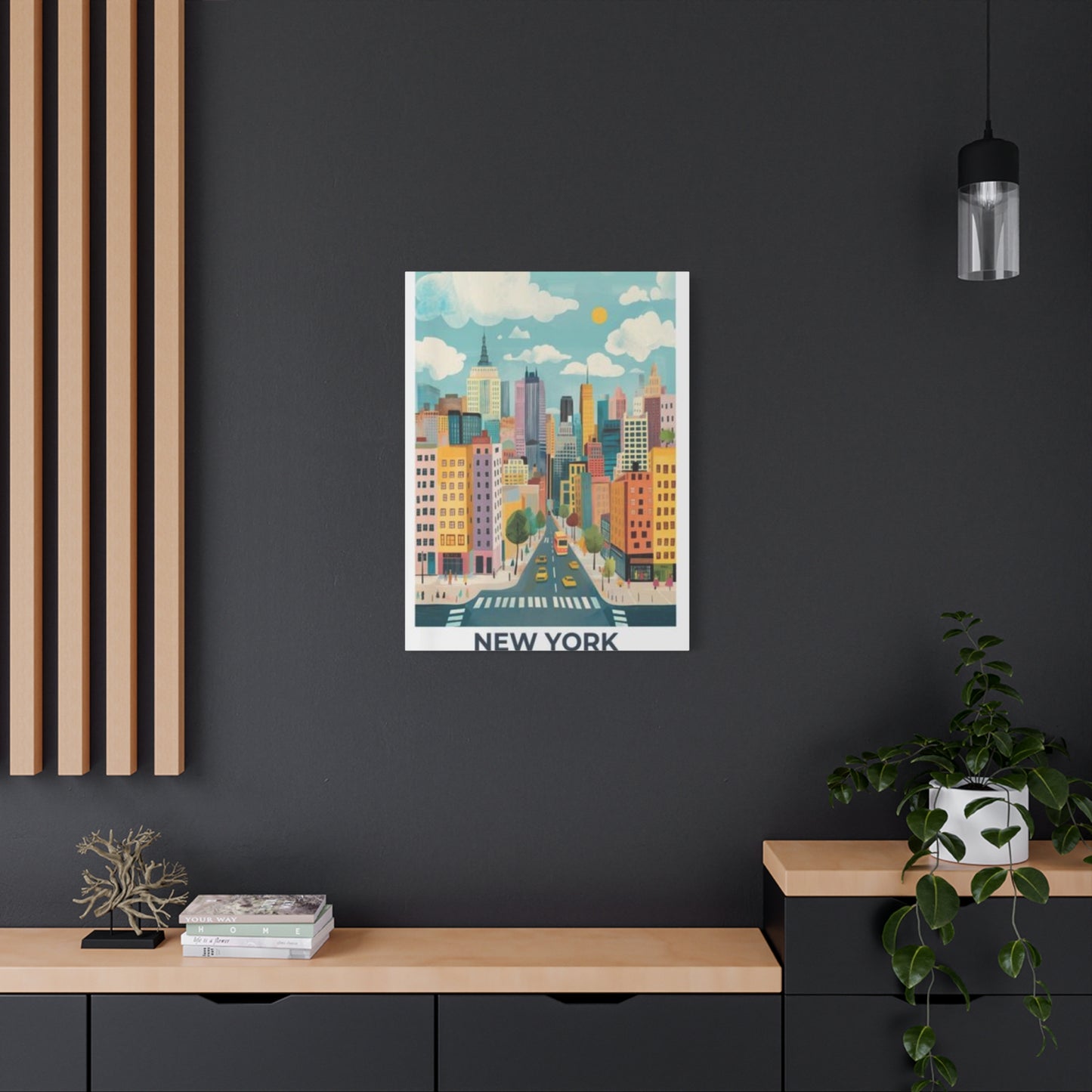 Painting Of New York Streets NYC Skyline Wall Art & Canvas Prints